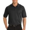 Port Authority Shirts: Men's TLK525 BLK Black Tall Dry Zone Ottoman Polo -Work Clothes Store 5622 black 1 tlk525blackmodelfront2 337w
