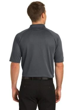 Port Authority Shirts: Men's TLK525 IG Iron Grey Tall Dry Zone Ottoman Polo -Work Clothes Store 5622 irongrey 2 tlk525irongreymodelback2 337w