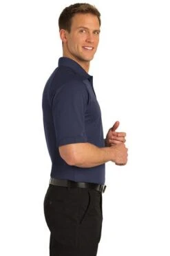 Port Authority Shirts: Men's TLK525 NVY Navy Tall Dry Zone Ottoman Polo 8 Port Authority Shirts: Men's TLK525 NVY Navy Tall Dry Zone Ottoman Polo -Work Clothes Store 5622 navy 3 tlk525navymodelside2 337w