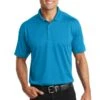 Port Authority Shirts: Men's K569 BW Blue Wake Diamond Jacquard Polo