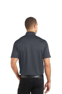 Port Authority Shirts: Men's K569 GPH Graphite Diamond Jacquard Polo -Work Clothes Store 6589 graphite 2 k569graphitemodelback 337w