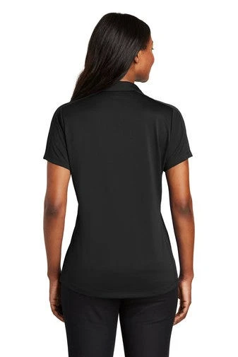 Port Authority Shirts: Women's L569 BLK Black Diamond Jacquard Ladies Polo 6 Port Authority Shirts: Women's L569 BLK Black Diamond Jacquard Ladies Polo - Image 4