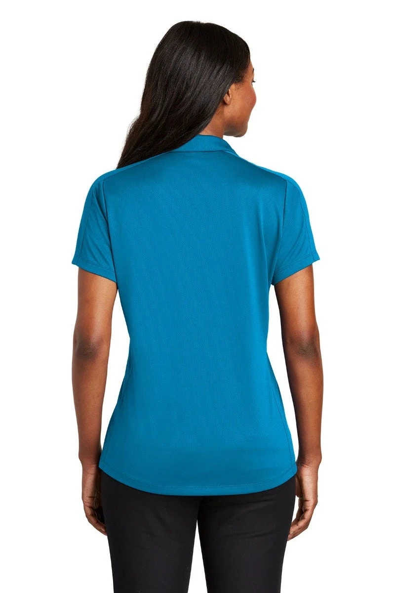 Port Authority Shirts: Women's L569 BW Blue Wake Ladies Diamond Jacquard Polo 5 Port Authority Shirts: Women's L569 BW Blue Wake Ladies Diamond Jacquard Polo - Image 3