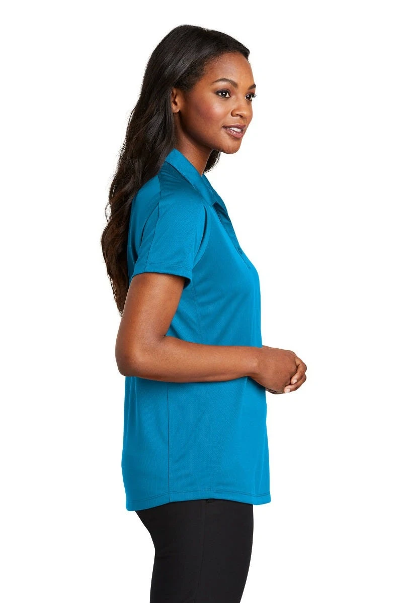 Port Authority Shirts: Women's L569 BW Blue Wake Ladies Diamond Jacquard Polo 4 Port Authority Shirts: Women's L569 BW Blue Wake Ladies Diamond Jacquard Polo - Image 2