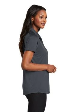 Port Authority Shirts: Women's L569 GPH Graphite Diamond Jacquard Ladies Polo 8 Port Authority Shirts: Women's L569 GPH Graphite Diamond Jacquard Ladies Polo -Work Clothes Store 6592 graphite 3 l569graphitemodelside2 337w