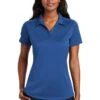 Port Authority Shirts: Women's L569 TB True Blue Ladies Diamond Jacquard Polo -Work Clothes Store 6592 trueblue 1 l569truebluemodelfront3 1200w
