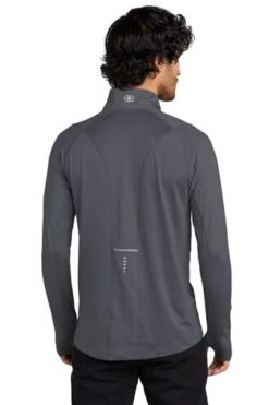 Ogio Shirts: Men's OE335 GGY Gear Grey Endurance Nexus 1/4-Zip Pullover 7 Ogio Shirts: Men's OE335 GGY Gear Grey Endurance Nexus 1/4-Zip Pullover -Work Clothes Store 6671 geargrey 2 oe335geargreymodelback2 337w