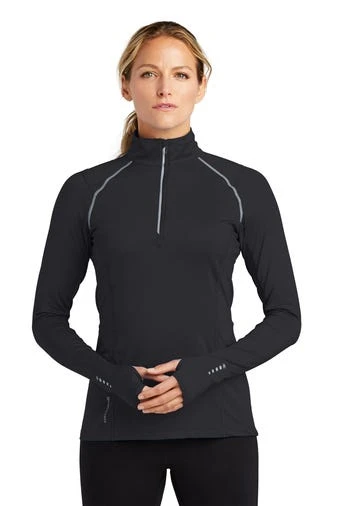 Ogio Shirts: Women's LOE335 BLK Blacktop Nexus 1/4-Zip Pullover 3 Ogio Shirts: Women's LOE335 BLK Blacktop Nexus 1/4-Zip Pullover