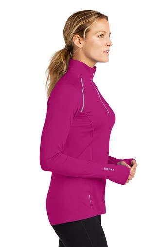 Ogio Shirts: Women's LOE335 PNK Flush Pink Nexus 1/4-Zip Pullover 6 Ogio Shirts: Women's LOE335 PNK Flush Pink Nexus 1/4-Zip Pullover - Image 4
