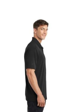 Port Authority Shirts: Men's K568 BLK Black Cotton Touch Performance Polo 8 Port Authority Shirts: Men's K568 BLK Black Cotton Touch Performance Polo -Work Clothes Store 6673 black 3 k568blackmodelside 337w