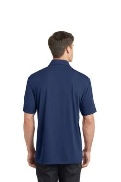 Port Authority Shirts: Men's K568 EB Estate Blue Cotton Touch Performance Polo -Work Clothes Store 6673 estateblue 2 k568estatebluemodelback 337w