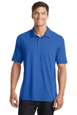 Port Authority Shirts: Men's K568 SB Strong Blue Cotton Touch Performance Polo