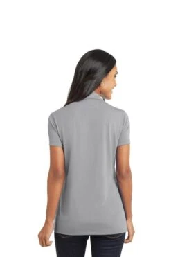 Port Authority Shirts: Women's L568 FG Frost Grey Ladies Cotton Touch Performance Polo 7 Port Authority Shirts: Women's L568 FG Frost Grey Ladies Cotton Touch Performance Polo -Work Clothes Store 6674 frostgrey 2 l568frostgreymodelback 1200w