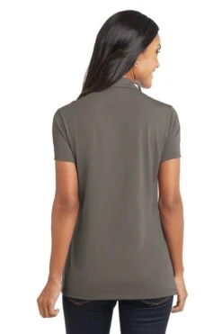 Port Authority Shirts: Women's L568 GS Grey Smoke Ladies Cotton Touch Performance Polo -Work Clothes Store 6674 greysmoke 2 l568greysmokemodelback 1200w