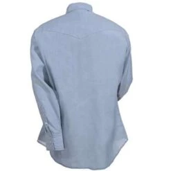 Wrangler Shirts: Men's Chambray 70130 MW Cowboy Cut Long Sleeve Shirt 7 Wrangler Shirts: Men's Chambray 70130 MW Cowboy Cut Long Sleeve Shirt -Work Clothes Store 70130mw wranglerb 01 1 1