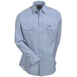 Wrangler Shirts: Men's Chambray 70130 MW Cowboy Cut Long Sleeve Shirt 6 Wrangler Shirts: Men's Chambray 70130 MW Cowboy Cut Long Sleeve Shirt -Work Clothes Store 70130mw wranglerf 01 1 1