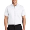 Port Authority Shirts: Men's S664 WHT White Button Down Short Sleeve SuperPro Twill Shirt 2 Port Authority Shirts: Men's S664 WHT White Button Down Short Sleeve SuperPro Twill Shirt -Work Clothes Store 7608 white 1 s664whitemodelfront3 337w 1