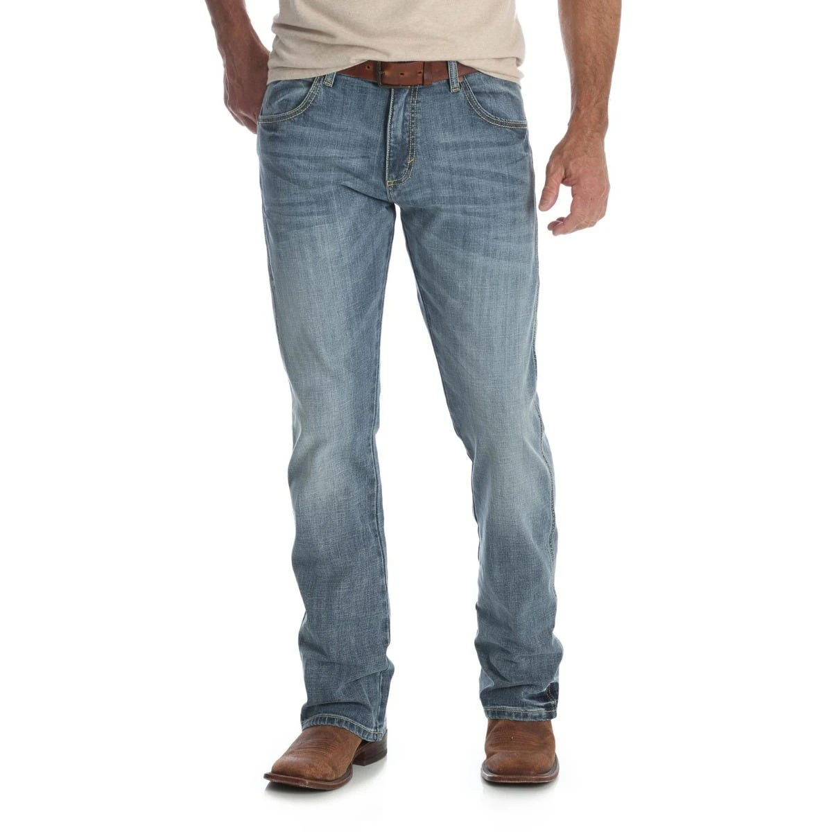 Wrangler Jeans: Men's 77MWZGL Greenley Wrangler Retro Slim Boot Jean 3 Wrangler Jeans: Men's 77MWZGL Greenley Wrangler Retro Slim Boot Jean