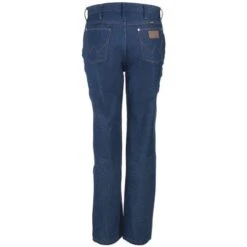 Wrangler Jeans: Men's Rigid Indigo 0936 DEN Cowboy Cut Slim Fit Jeans -Work Clothes Store 936den wranglerb 01