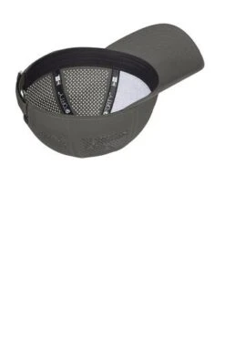 New Era Hats: Men's NE406 GA Graphite Perforated Performance Cap 7 New Era Hats: Men's NE406 GA Graphite Perforated Performance Cap -Work Clothes Store 9489 graphite 4 ne406graphiteflatinside 337w