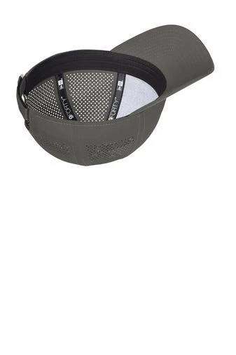 New Era Hats: Men's NE406 GA Graphite Perforated Performance Cap 5 New Era Hats: Men's NE406 GA Graphite Perforated Performance Cap - Image 3
