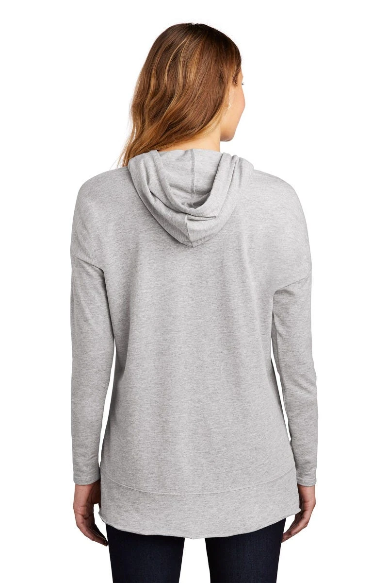 District Sweatshirts: Women's DT671 LHG Light Heather Grey Featherweight French Terry Hoodie 5 District Sweatshirts: Women's DT671 LHG Light Heather Grey Featherweight French Terry Hoodie - Image 3