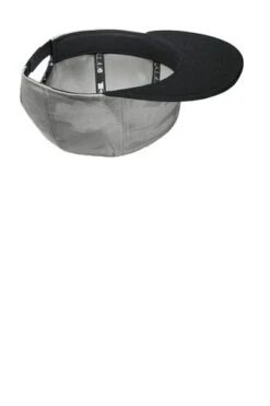 New Era Hats: Men's NE407 BRGC Black Rainstorm Grey Camo Flat Bill Snapback Cap -Work Clothes Store 9780 blackraingyc 4 ne407blackraingycflatinside 337w