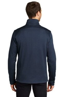 Port Authority Sweatshirts: Men's F248 DBNH Dress Blue Navy Heather Diamond 1/4 Zip Pull Over -Work Clothes Store 9820 dressblnyhe 2 f248dressblnyhemodelback 337w