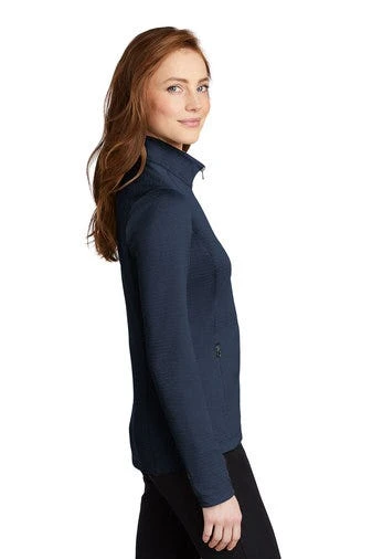 Port Authority Sweatshirts: Women's L249 DBNH Dress Blue Navy Heather Diamond Full Zip 4 Port Authority Sweatshirts: Women's L249 DBNH Dress Blue Navy Heather Diamond Full Zip - Image 2