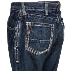 Ariat Work FR Jeans: Men's FR M4 Boundary 10016173 Clay Boot Cut Jeans -Work Clothes Store ariat 10016173 clay l 01