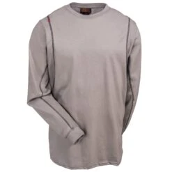 Ariat Work FR Shirts: FR AC 10019015 Silver Fox Men's Long-Sleeve Shirt -Work Clothes Store ariat 10019015 f 01