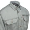 Ariat Work FR Shirts: Men's 10019063 FR Solid Vented Long-Sleeve Button-Down Silver Shirt -Work Clothes Store ariat 10019063 cd 01