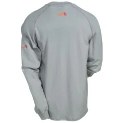 Ariat Shirts: Men's 10013519 Flame-Resistant Long-Sleeve Silver Fox Henley Shirt