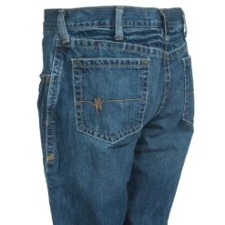 Ariat Jeans: Men's 10014449 Flame-Resistant M3 Flint Loose Fit Jeans -Work Clothes Store ariat fr 10014449 l 01