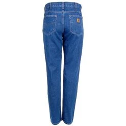 Carhartt Jeans: Men's B18 STW Stonewash Straight Fit Heavyweight 5 Pocket Work Jeans -Work Clothes Store b18dst carharttb 01 1