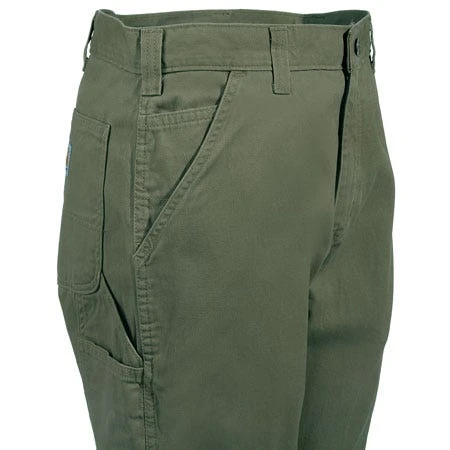 Carhartt Pant: B324 ARG Men's Army Green Relaxed Fit Dungarees 6 Carhartt Pant: B324 ARG Men's Army Green Relaxed Fit Dungarees - Image 4
