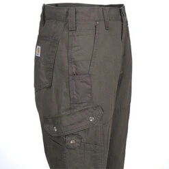 Carhartt Pants: Men's B342 DFE Brown Ripstop Cotton Work Pants -Work Clothes Store b342dfe carharttr 01 1