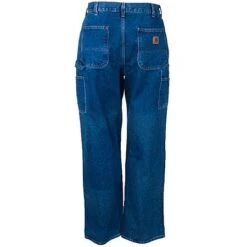 Carhartt Jeans: Men's B73 DST Double Front Logger Heavyweight Loose Fit Utility Jeans -Work Clothes Store b73dst carharttb 01