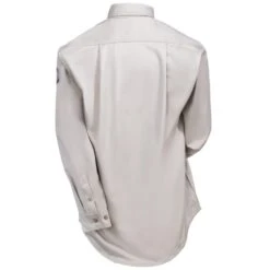 Black Stallion Shirts: Men's WF2110 ST Flame-Resistant TruGuard 300 FR Khaki Long-Sleeve Button-Down Shirt