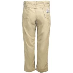 Bulwark Pants: Men's Flame-Resistant PLJ6 KH Khaki Excel Canvas Pants -Work Clothes Store bulwark plj6khj b 01