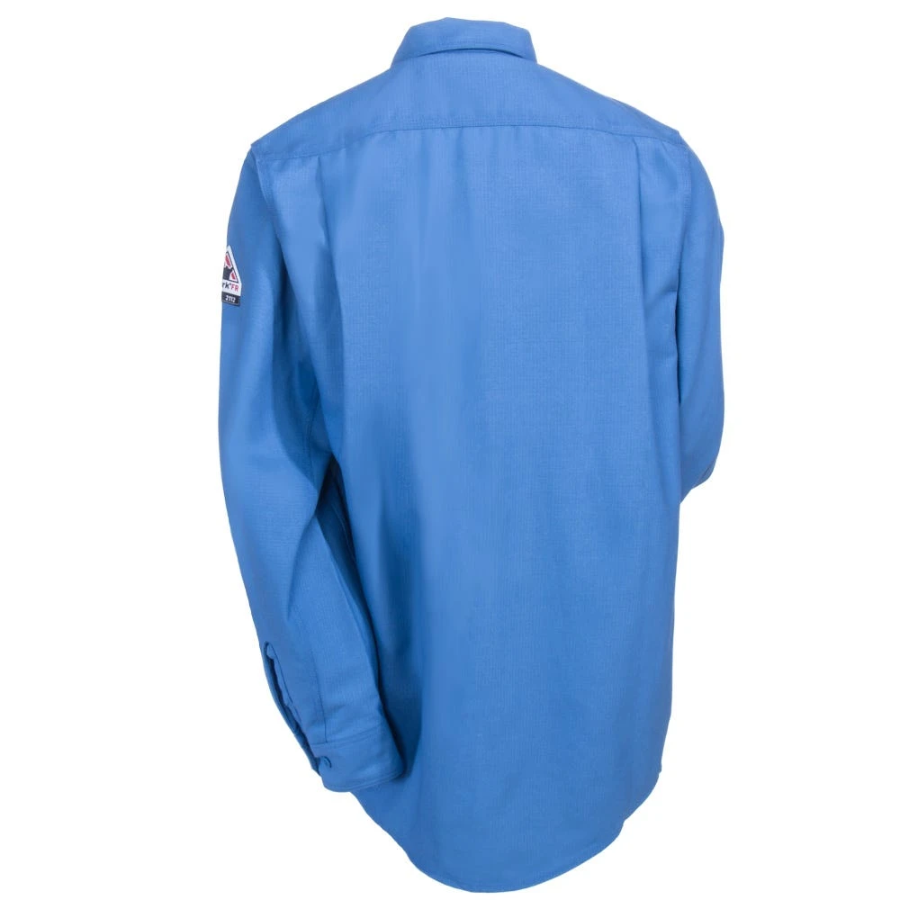 Bulwark Shirts: Men's QS40 LB Blue FR IQ Endurance Long Sleeve Work Shirt 5 Bulwark Shirts: Men's QS40 LB Blue FR IQ Endurance Long Sleeve Work Shirt - Image 3