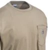 Carhartt Force Shirts: Men's 100235 250 Khaki Flame-Resistant Force Cotton Long-Sleeve T-Shirt -Work Clothes Store carhartt 100235 250 cd 01