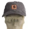 Carhartt Hats: Men's 100289 001 Black Canvas Odessa Cap -Work Clothes Store carhartt 100289 001 f 01