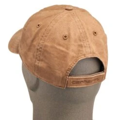Carhartt Caps: Men's 100289 211 Brown Cotton Canvas Baseball Cap -Work Clothes Store carhartt 100289 211 b 01