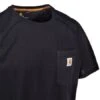 Carhartt Force Shirts: Men's Force Black 100410 001 Moisture Wicking Cotton Tee Shirt -Work Clothes Store carhartt 100410 001 cd 01