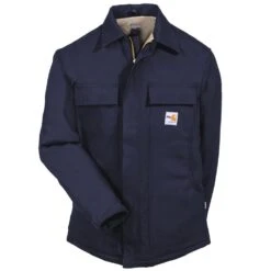 Carhartt Coats: Men's 101618 410 Flame Resistant Cotton Duck Traditional Lined Coat -Work Clothes Store carhartt 101618 410 f 01