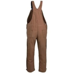 Carhartt Overalls: Men's 101626 211 FR Quilt Lined Cotton Duck Bib Overalls -Work Clothes Store carhartt 101626 211 b 01 1 1