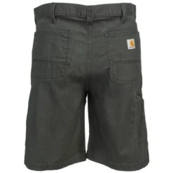 Carhartt Shorts: Men's 102514 039 Gravel Grey Rugged Flex Rigby Canvas Shorts -Work Clothes Store carhartt 102514 039 b 01