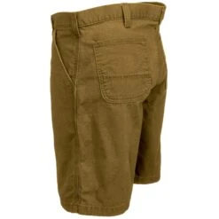Carhartt Shorts: Men's 102514 918 Rigby Rugged Flex Hickory Brown Canvas Work Shorts -Work Clothes Store carhartt 102514 918 l 01