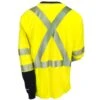 Carhartt Shirts: FR High Vis Force Men's 102905 323 Long Sleeve T-Shirt -Work Clothes Store carhartt 102905323 b 01